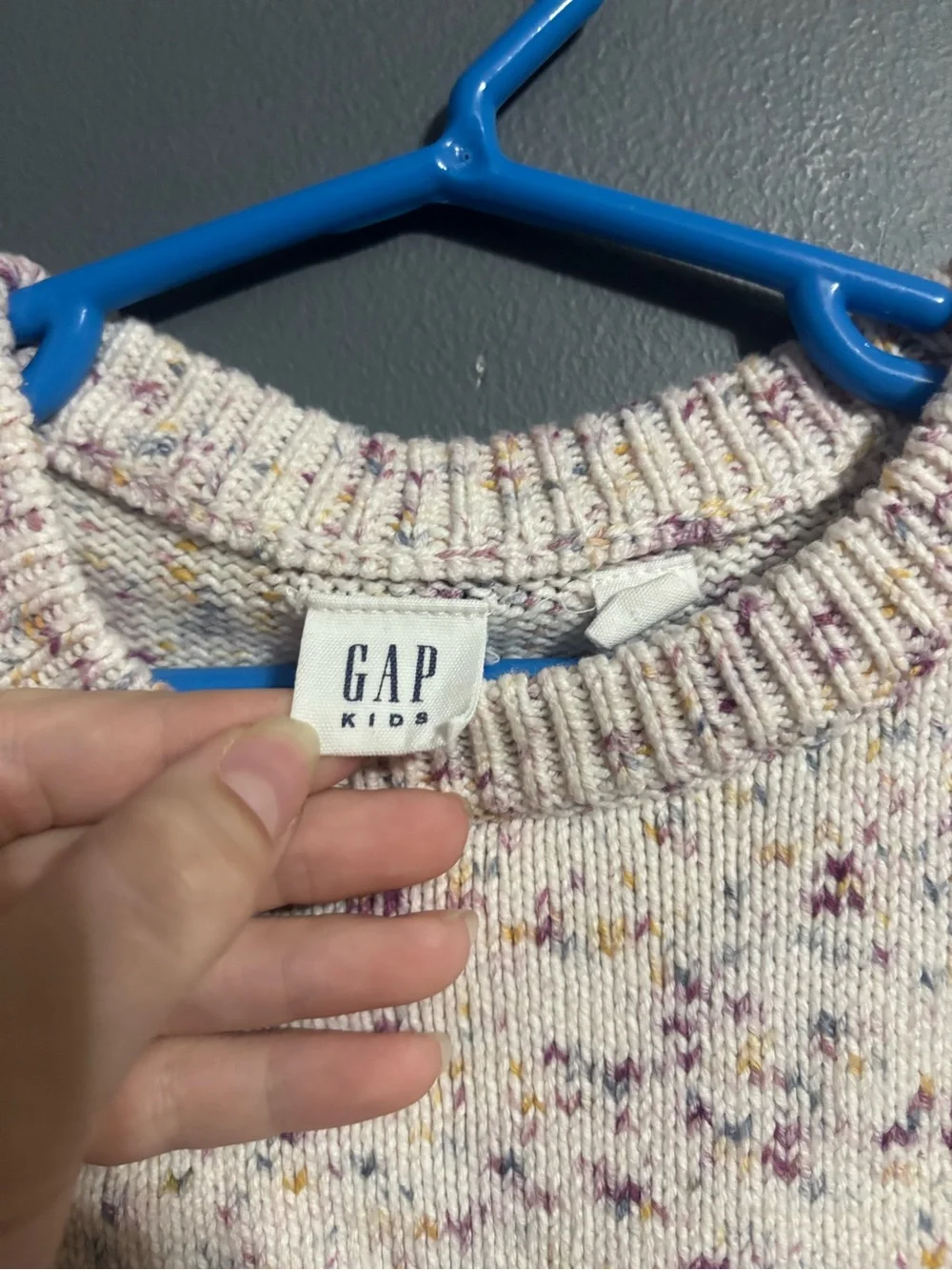 GAP kids speckled fall holiday sweater girls small